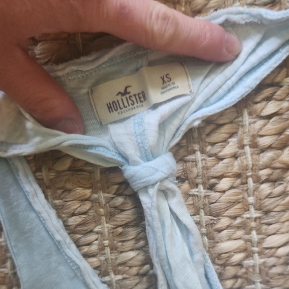 Hollister Light Blue Fringe Tank Top - Picture 2 of 3